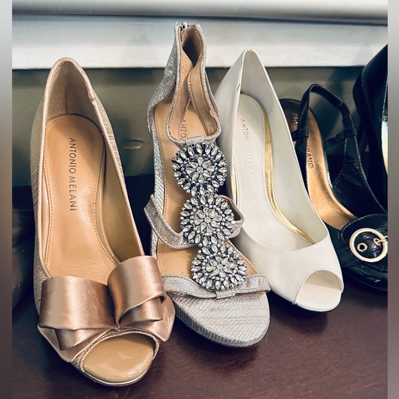 For every colour outfit! 8 Pairs Sz 5.5 & 6 Dressy Heels Pumps AK Melani Guess - Picture 13 of 13